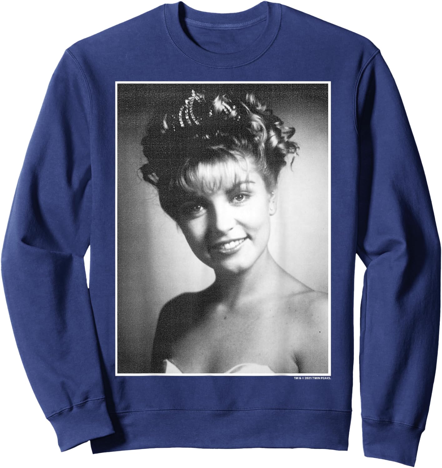 Twin Peaks Laura Palmer Black & White Photo Sweatshirt - Sweatshirt | Navy