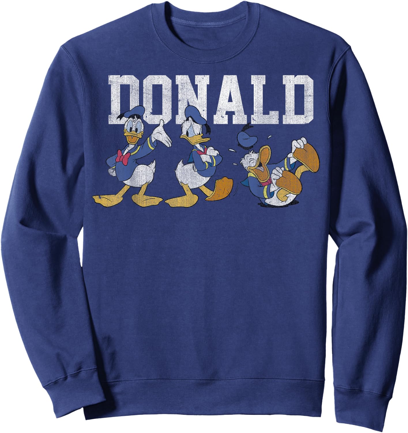 Disney Mickey and Friends Donald Duck Pose Lineup Small Sweatshirt - Sweatshirt | Navy