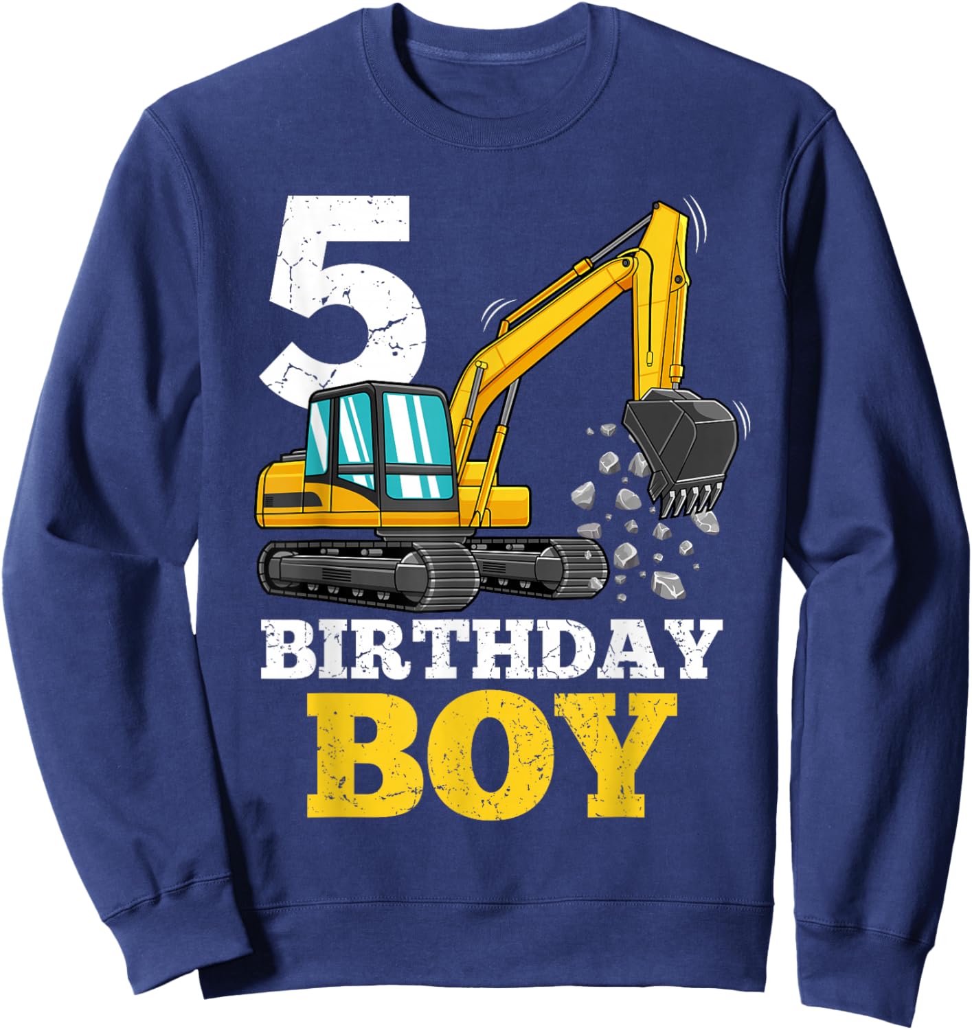 I'm 9 This Is How I Roll Monster Truck 9th Birthday Gift Sweatshirt - Sweatshirt | Navy