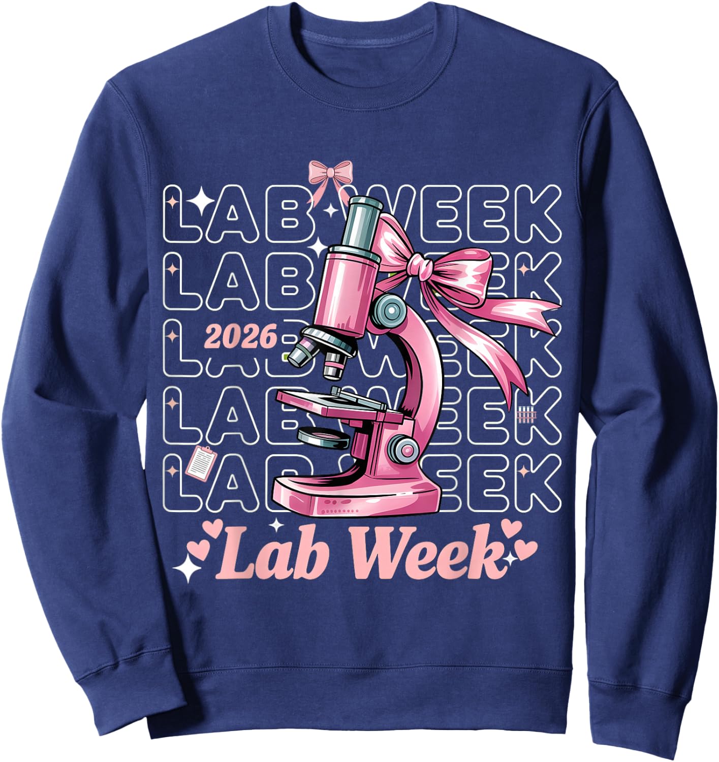 Happy Lab Week 2026 Phlebotomist Laboratory Week Sweatshirt - Sweatshirt | Navy