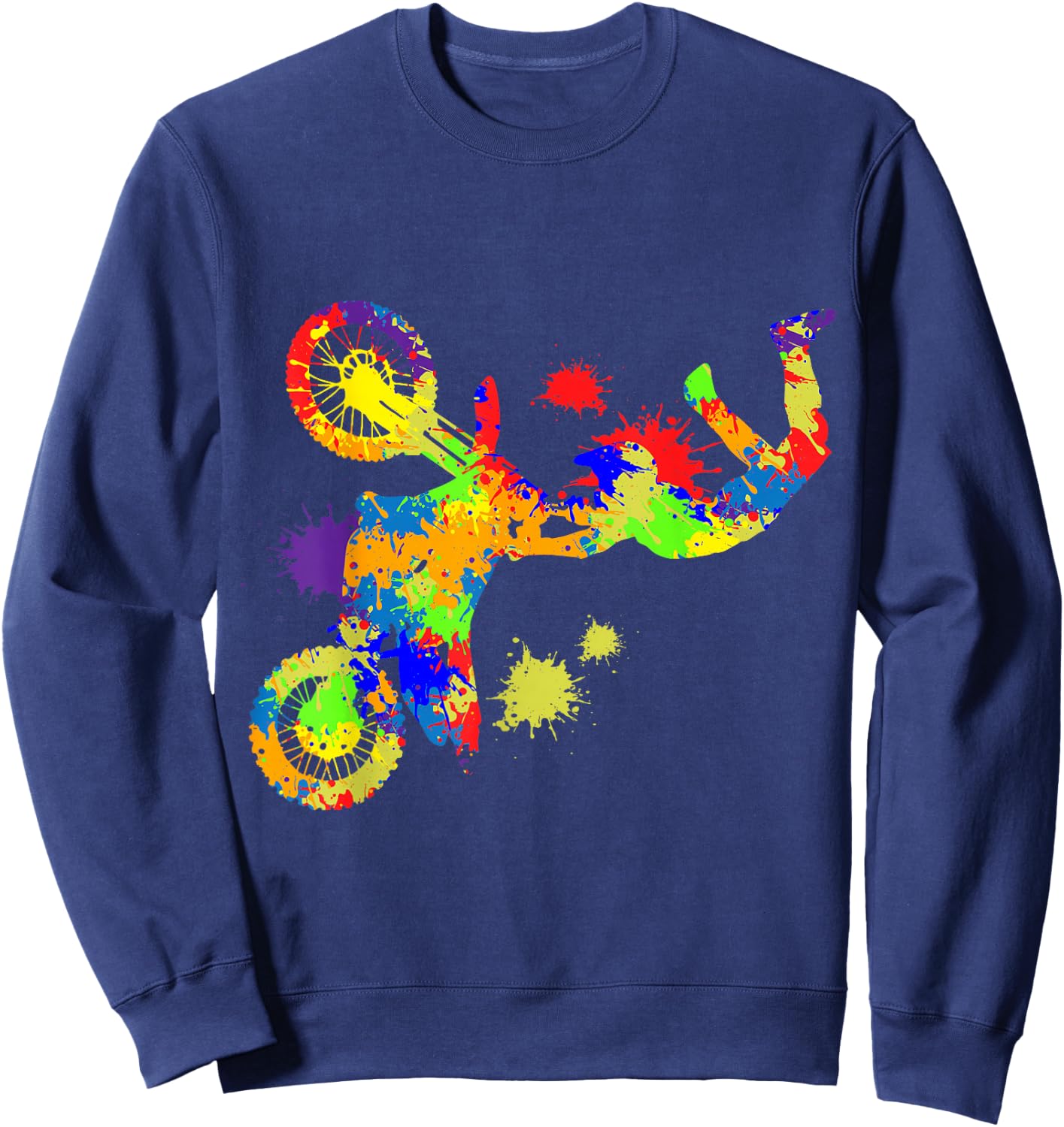 Dirt Bike Rider Motocross Enduro Dirt Biking Boys Sweatshirt - Sweatshirt | Navy