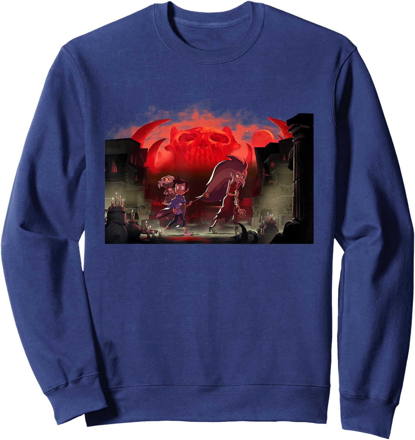 Disney Owl House Luz Edna and King Sweatshirt - Sweatshirt | Navy