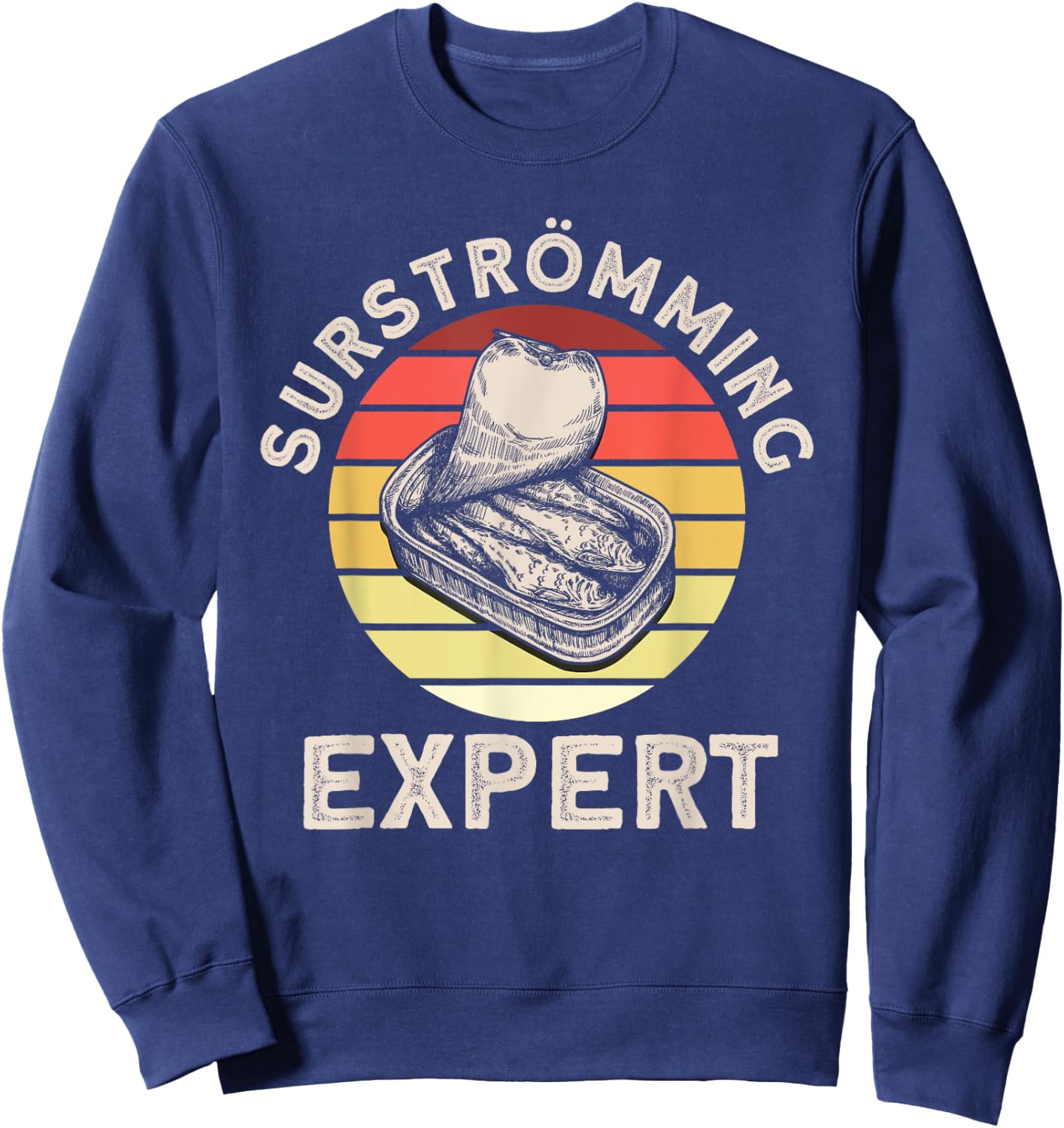 Surströmming Expert Swedish Surströmming Sweatshirt - Sweatshirt | Navy