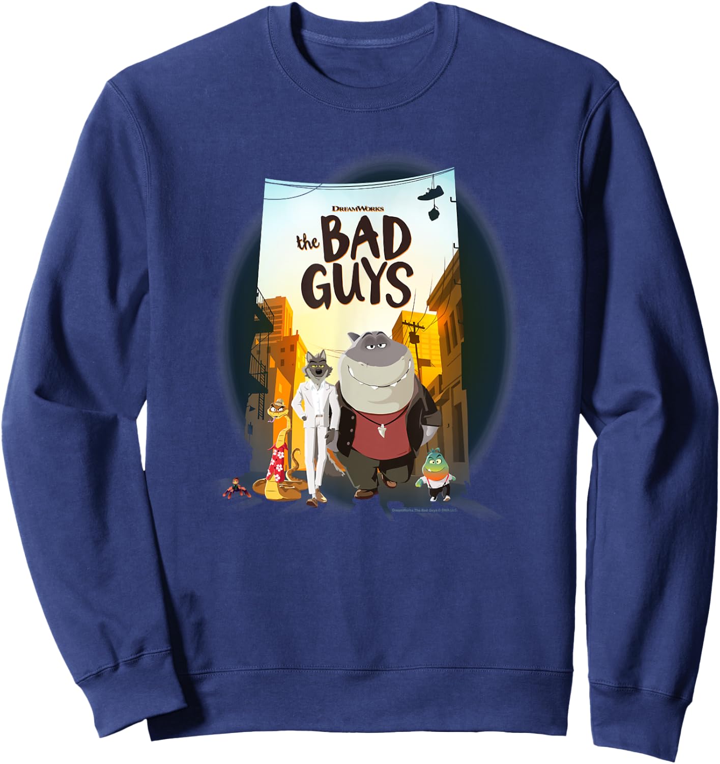 The Bad Guys Group Movie Poster Alternate Sweatshirt - Sweatshirt | Navy