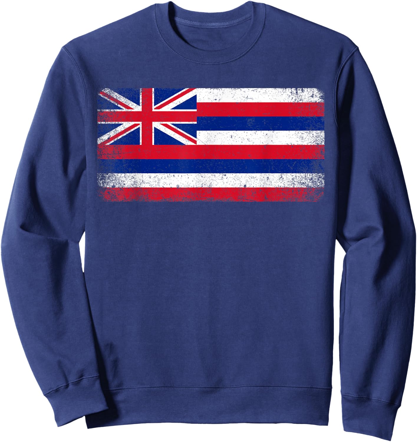 State of Hawaii Hawaiian Flag Retro Vintage Gift Men Women Sweatshirt - Sweatshirt | Navy