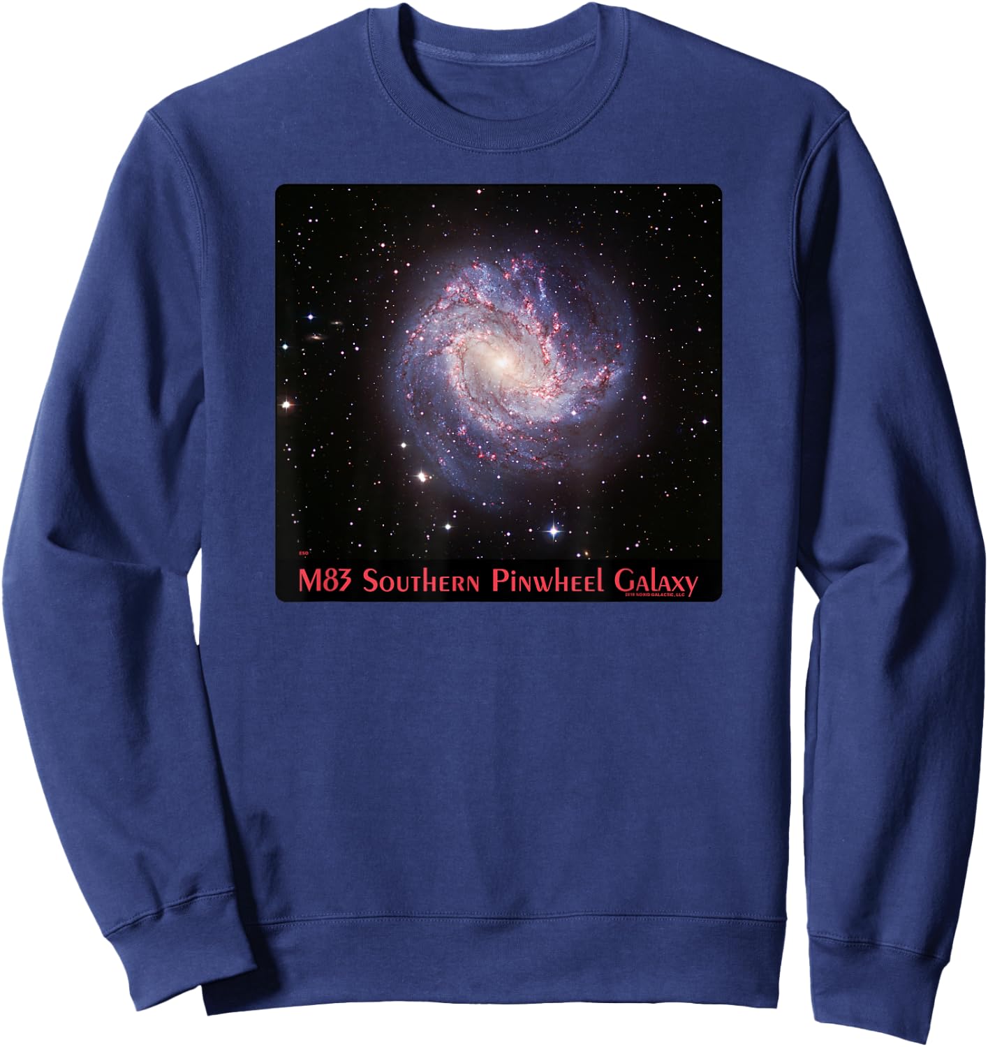 M83 Southern Pinwheel Galaxy Messier 83 Space Astronomy Sweatshirt - Sweatshirt | Navy
