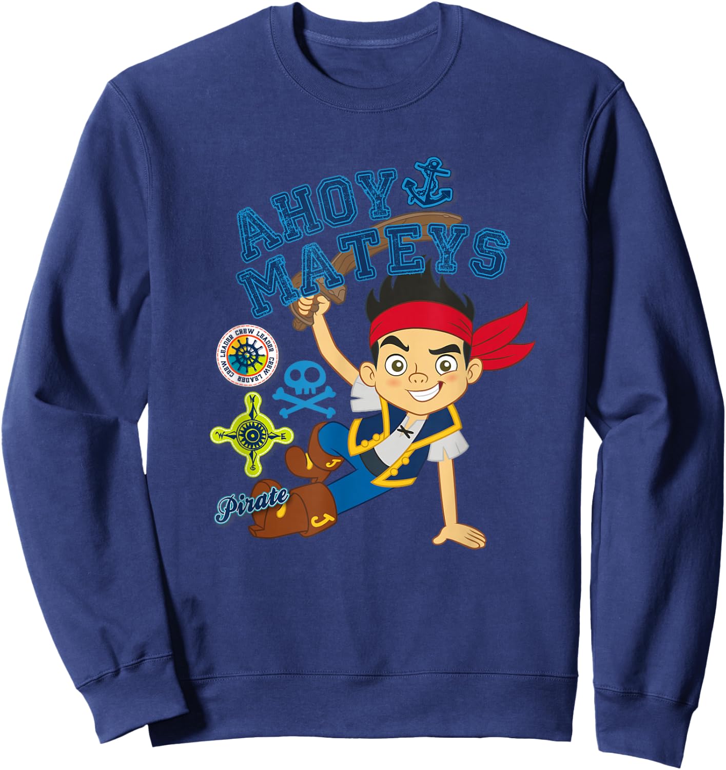 Disney Jake and the Never Land Pirates Ahoy Mateys Sweatshirt - Sweatshirt | Navy