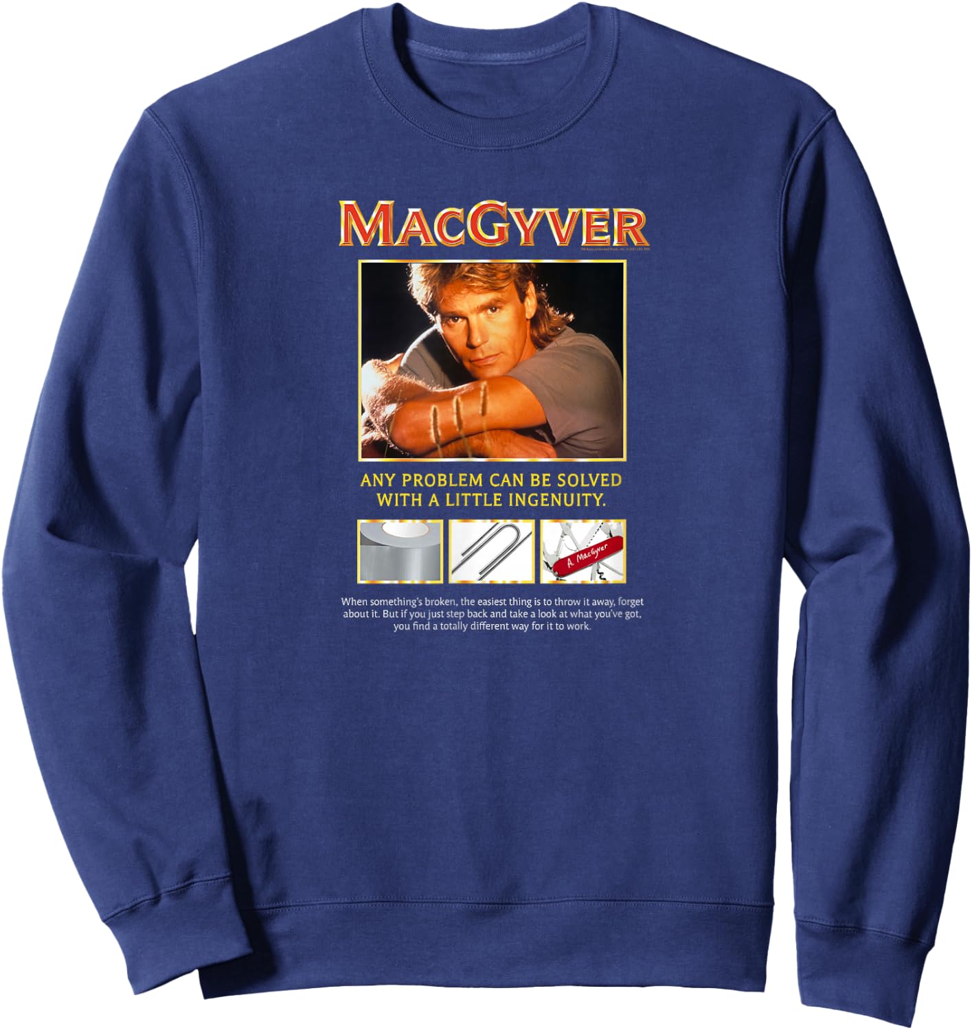 MacGyver Original Series Ingenuity Sweatshirt - Sweatshirt | Navy