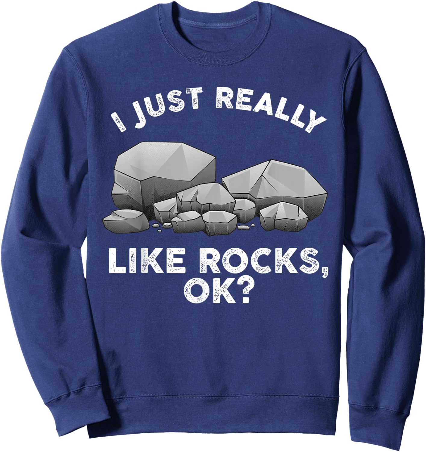 Cool Geology Design Women Geologist Rock Collector Sweatshirt - Sweatshirt | Navy