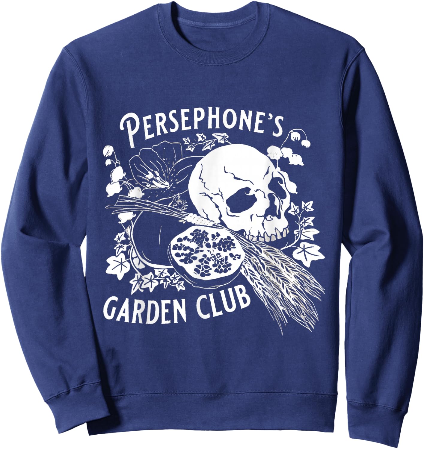 Persephone's Garden Club Sweatshirt - Sweatshirt | Navy
