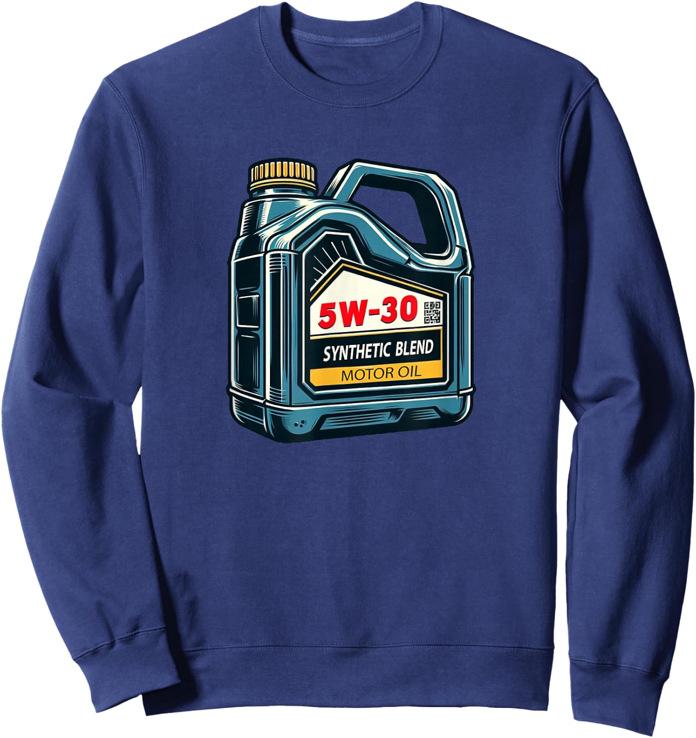 5W-30 Motor Oil Mechanic Sweatshirt - Sweatshirt | Navy