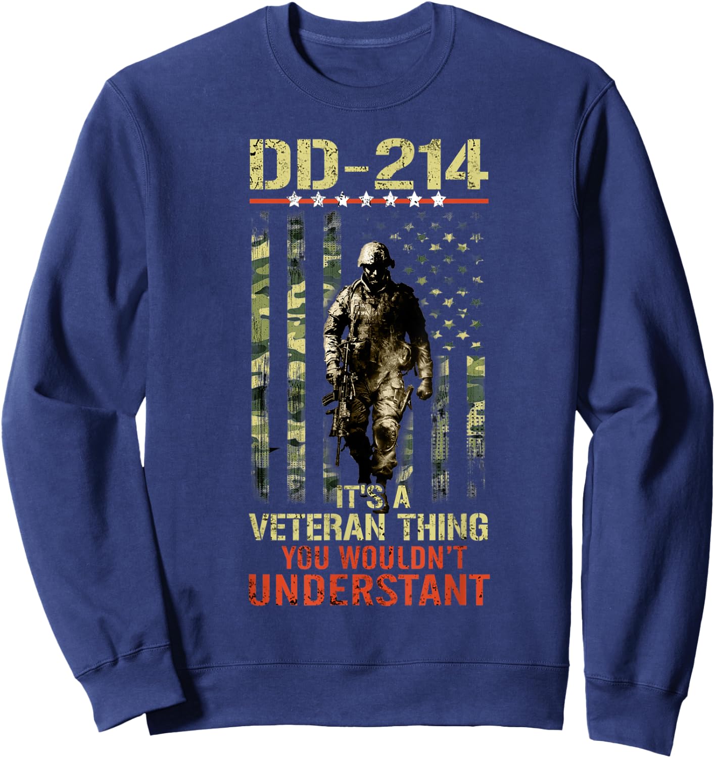 DD-214 It's A Veteran Thing You Wouldn't Understand Sweatshirt - Sweatshirt | Navy