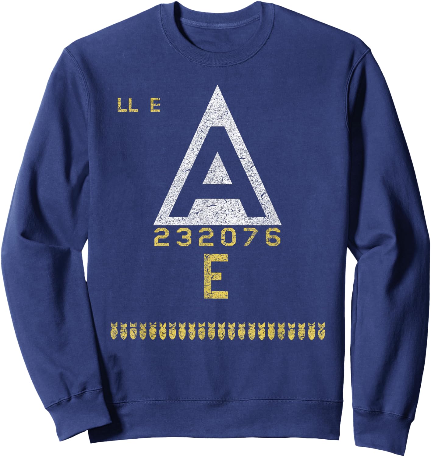 B-17 "Shoo Shoo Baby" WWII Bomber Aircraft Tail Art Sweatshirt - Sweatshirt | Navy