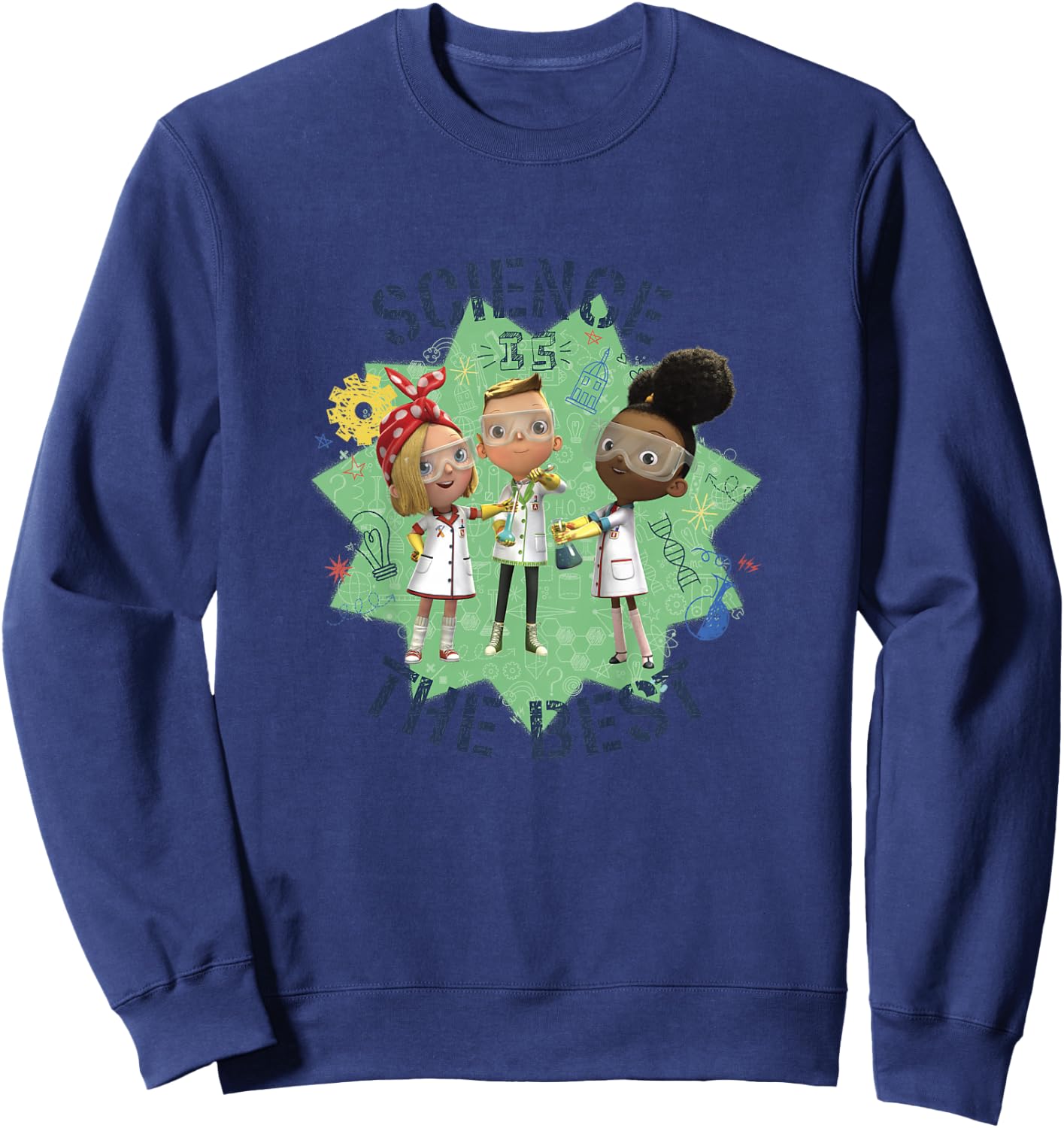 Kids Ada Twist, Scientist Group Science Is The Best! Sweatshirt - Sweatshirt | Navy