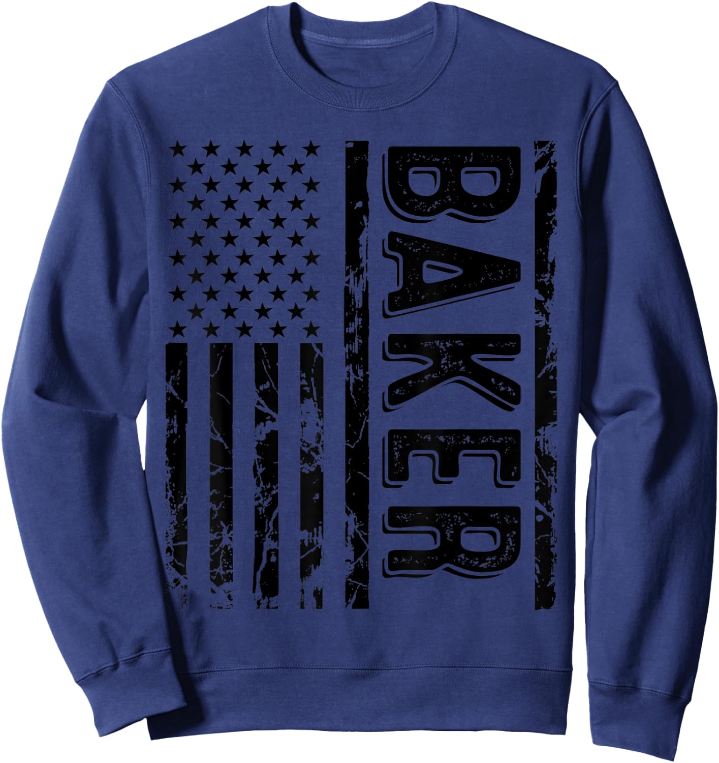 Baker Last Name Funny Surname Team Baker Family Reunion Sweatshirt - Sweatshirt | Navy