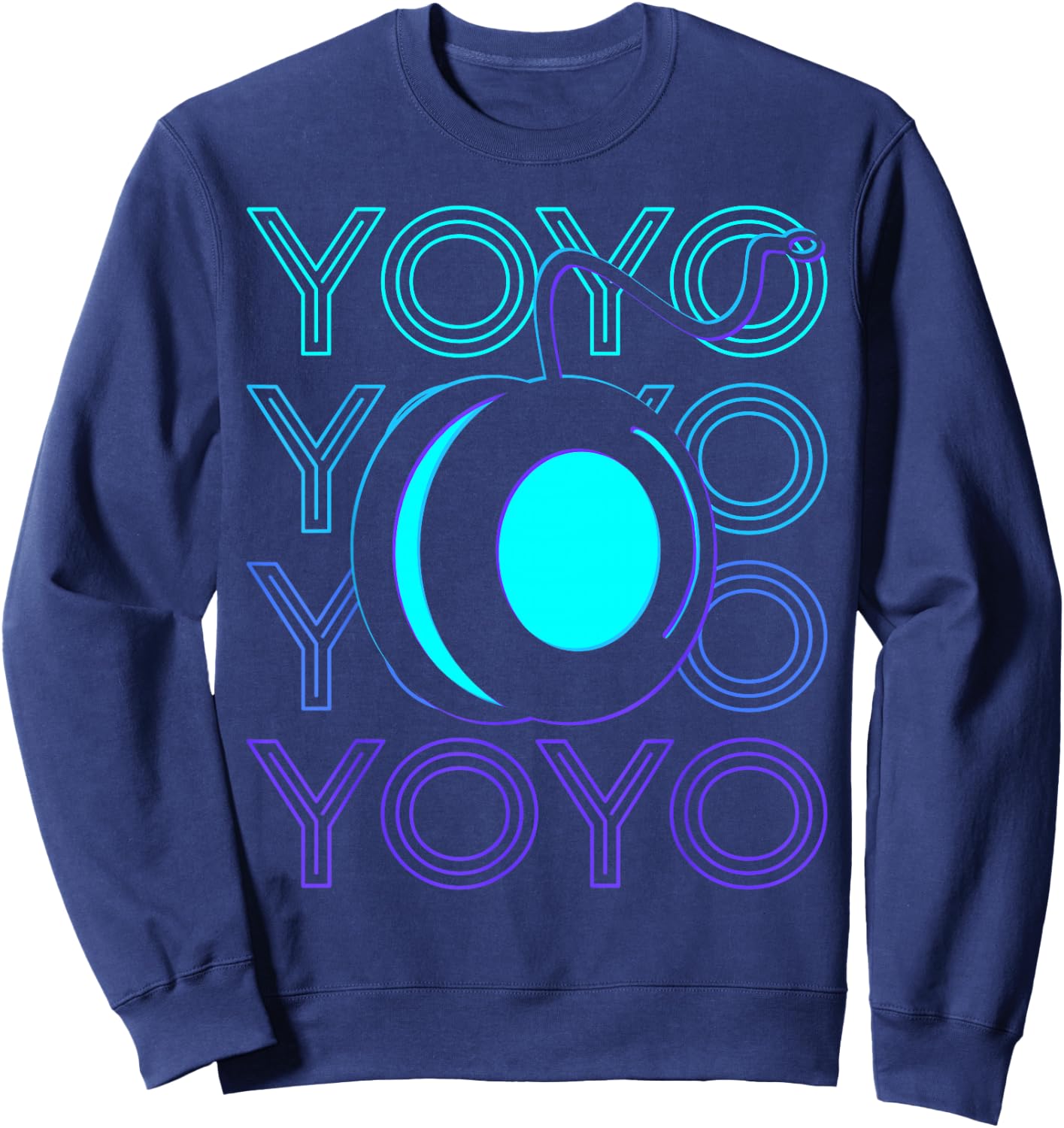Yoyo Player Retro Sweatshirt - Sweatshirt | Navy