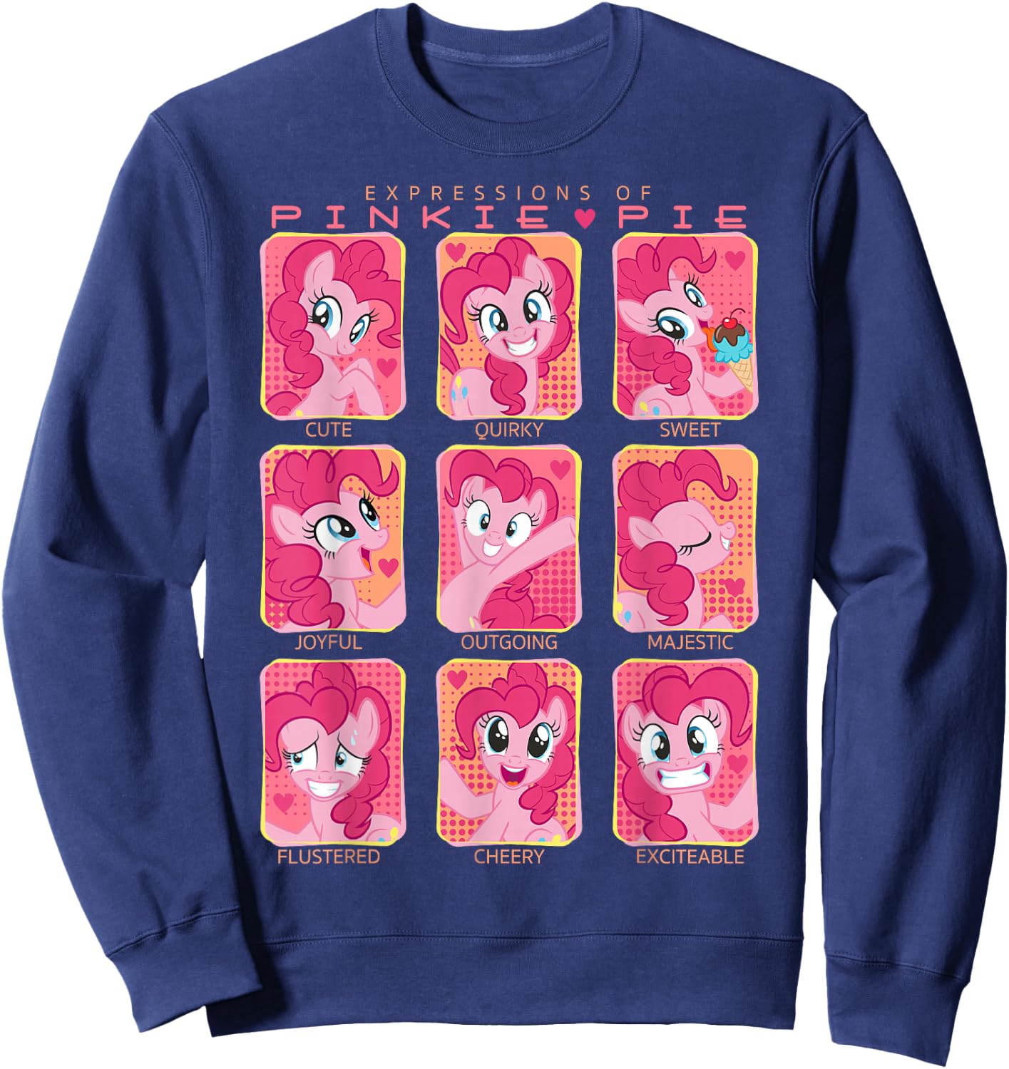 My Little Pony: Friendship is Magic Expressions of Pinkie Sweatshirt - Sweatshirt | Navy