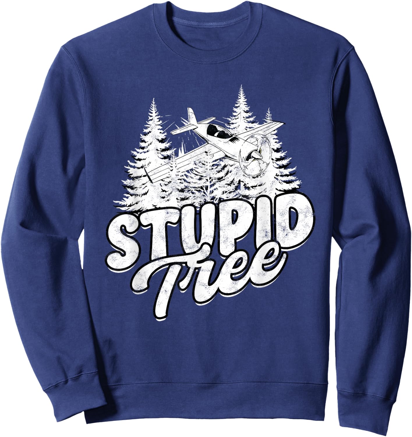 RC Plane Stupid Tree Sweatshirt - Sweatshirt | Navy