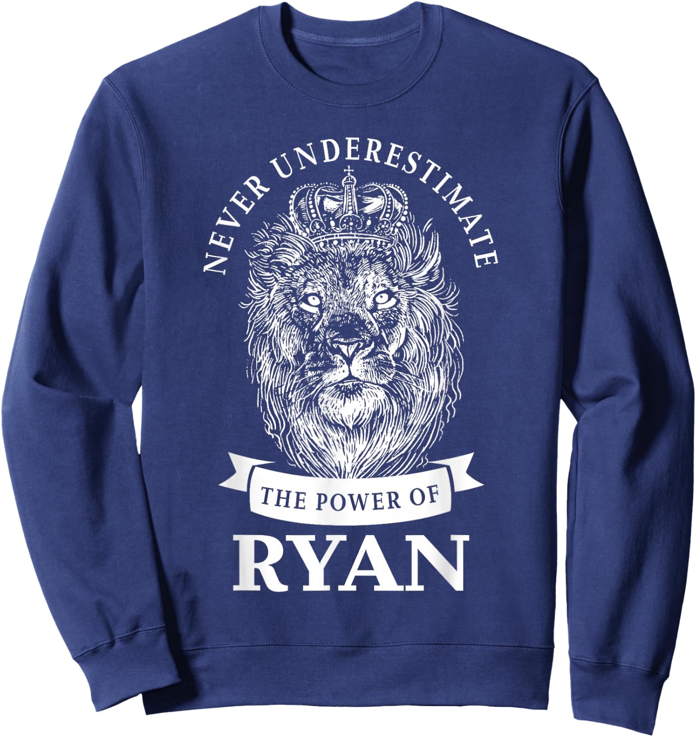 Ryan Gift Name Lion Sweatshirt - Sweatshirt | Navy