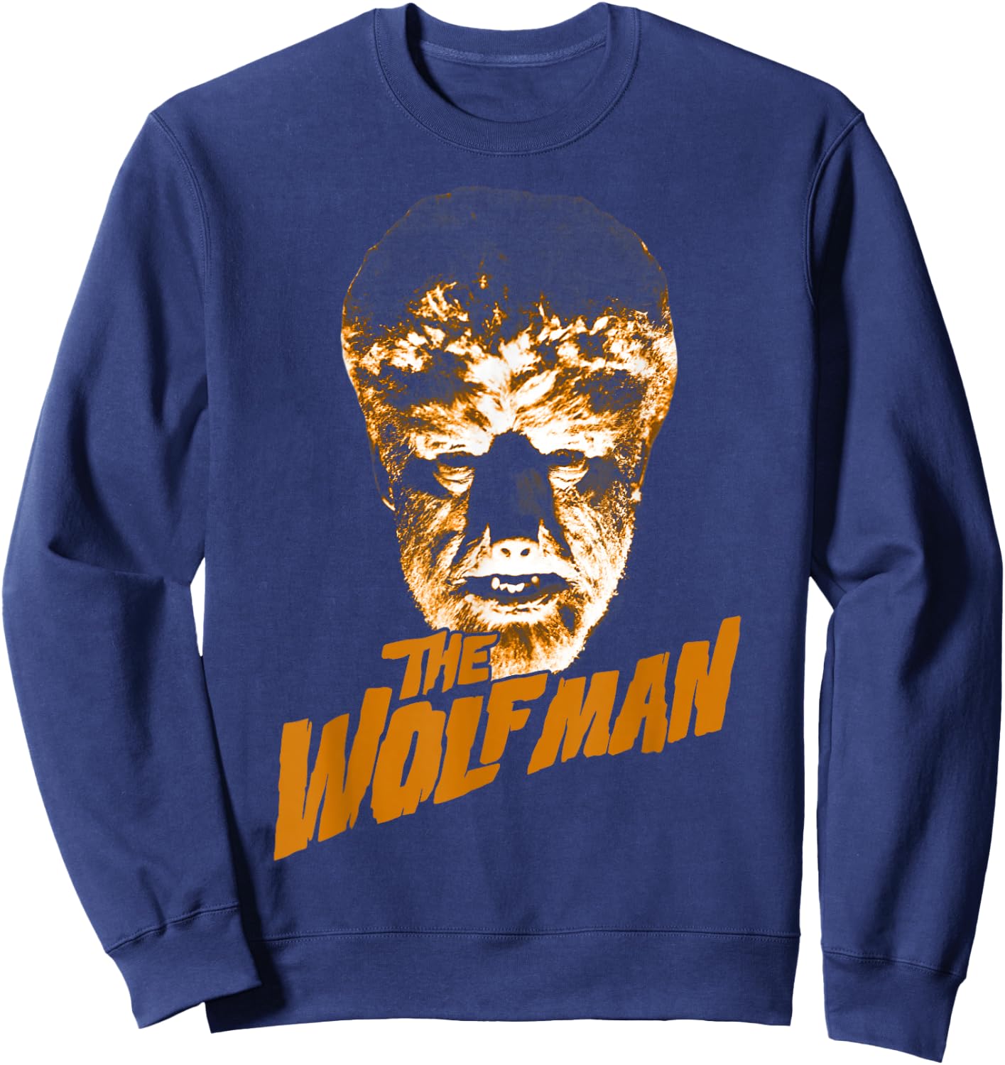 Universal Monsters The Wolfman Logo Sweatshirt - Sweatshirt | Navy