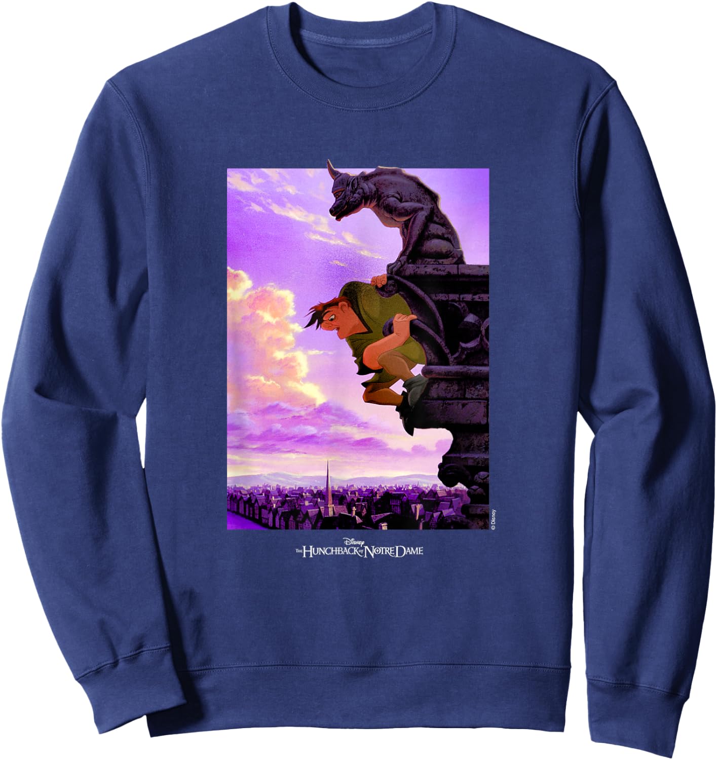 Disney The Hunchback of Notre Dame Quasimodo Gargoyle Sweatshirt - Sweatshirt | Navy