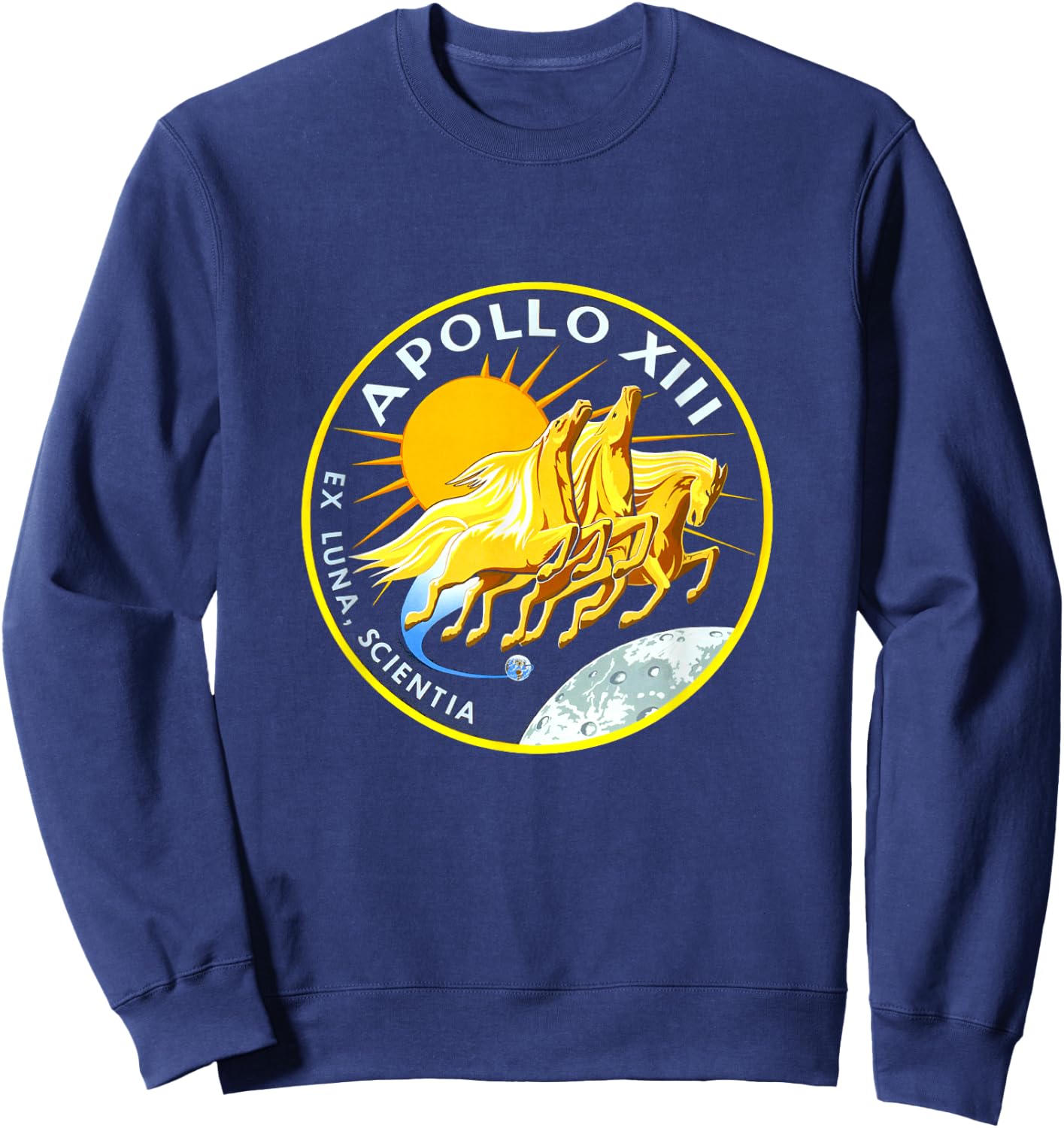 NASA Apollo 13 Mission Badge Sweatshirt - Sweatshirt | Navy
