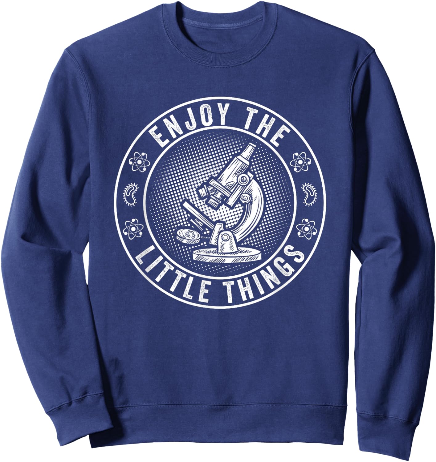 Biologist Microscope | Biology Biologist Science Gift Sweatshirt - Sweatshirt | Navy