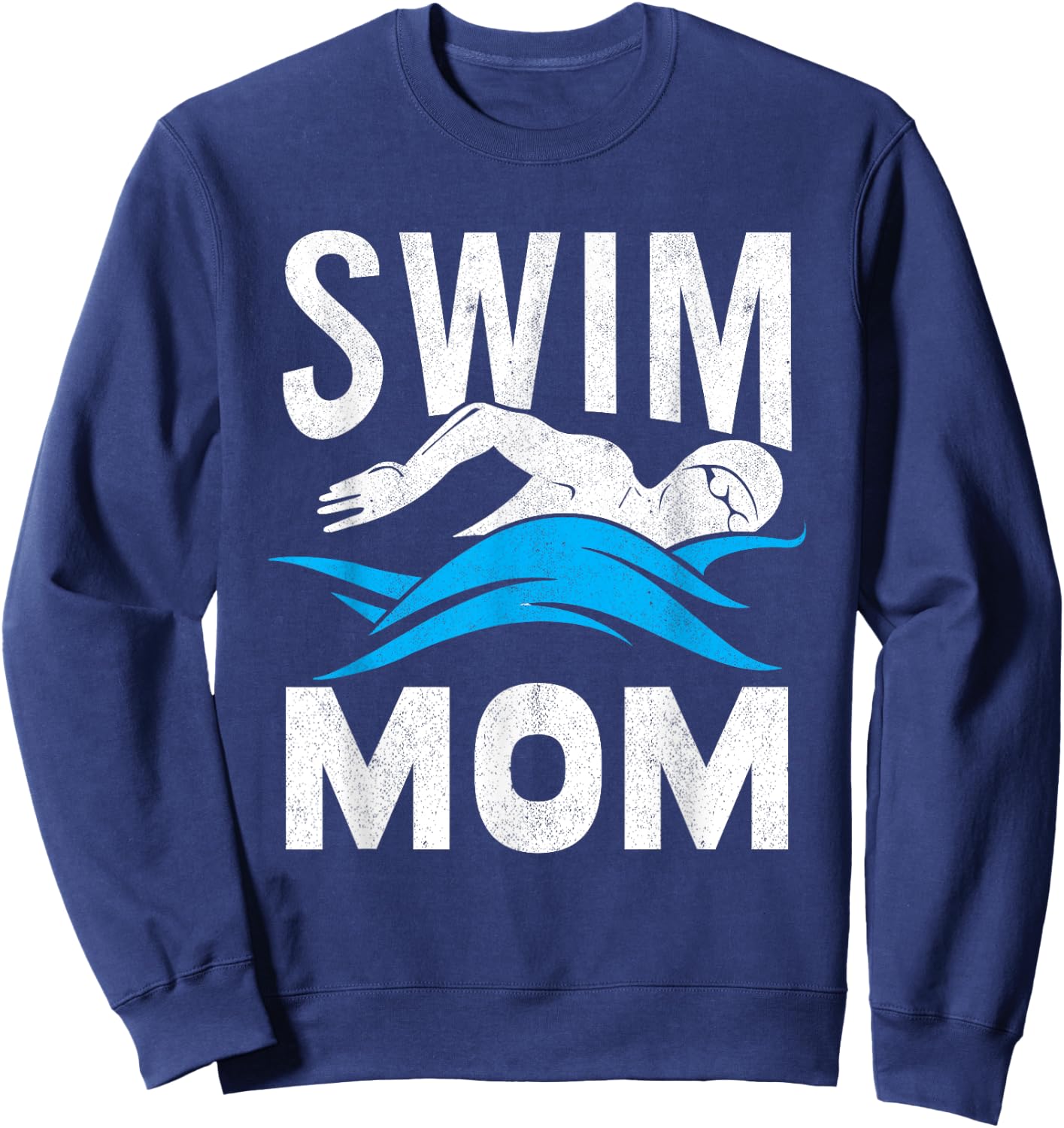 Swim Mom Swimming Women Mother Swimmer Sweatshirt - Sweatshirt | Navy
