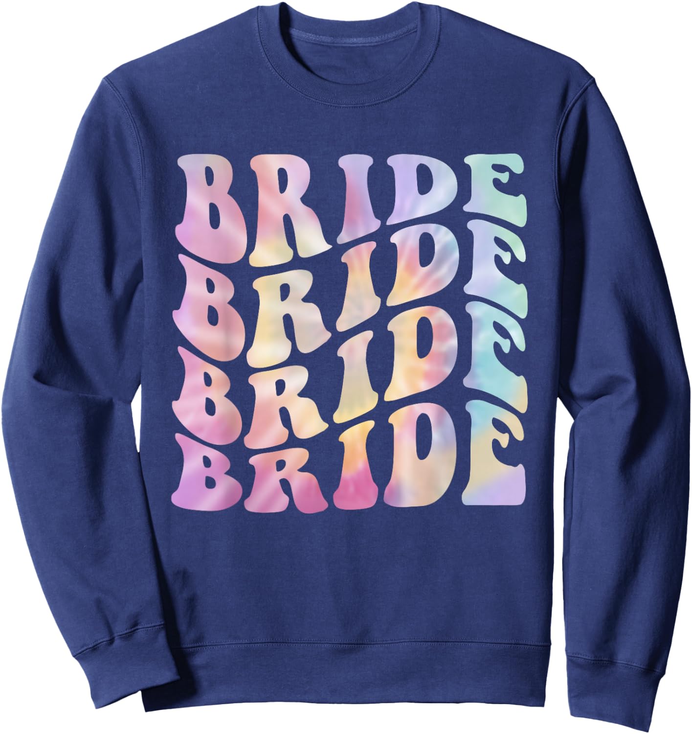 Bride To Be Bridal Shower Groovy Bachelorette Party Matching Sweatshirt - Sweatshirt | Navy