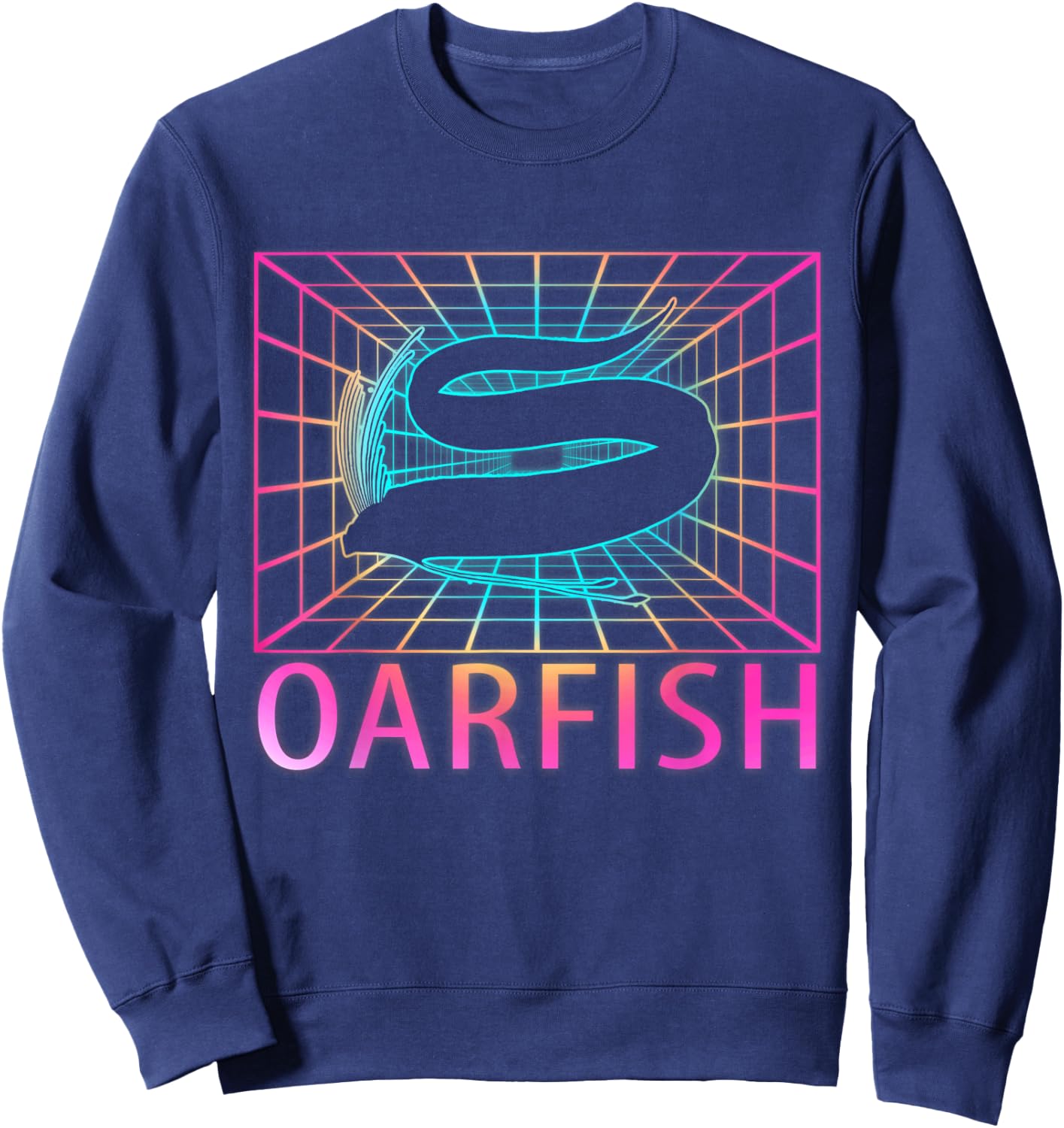 Oarfish Retro Fish Gift Sweatshirt - Sweatshirt | Navy