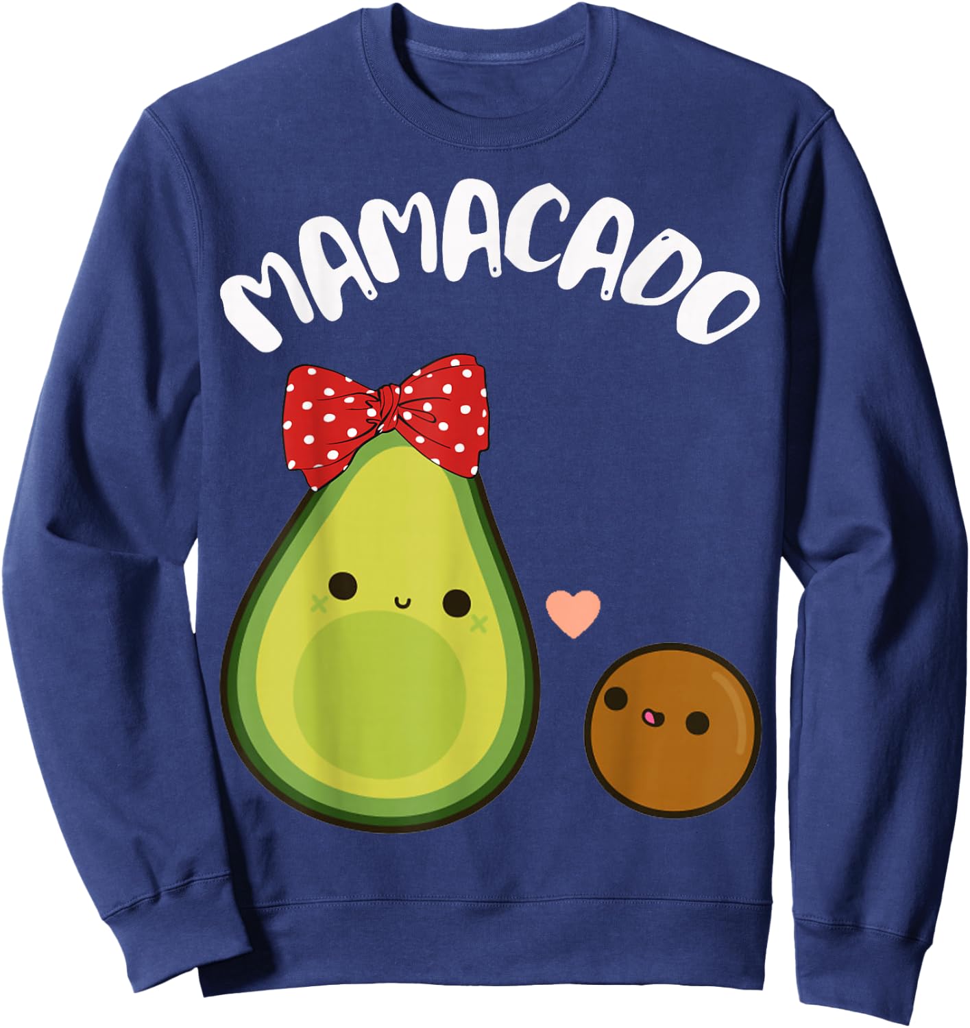Mamacado Cute Avocado Pregnant Mom Gift Shirt Sweatshirt - Sweatshirt | Navy