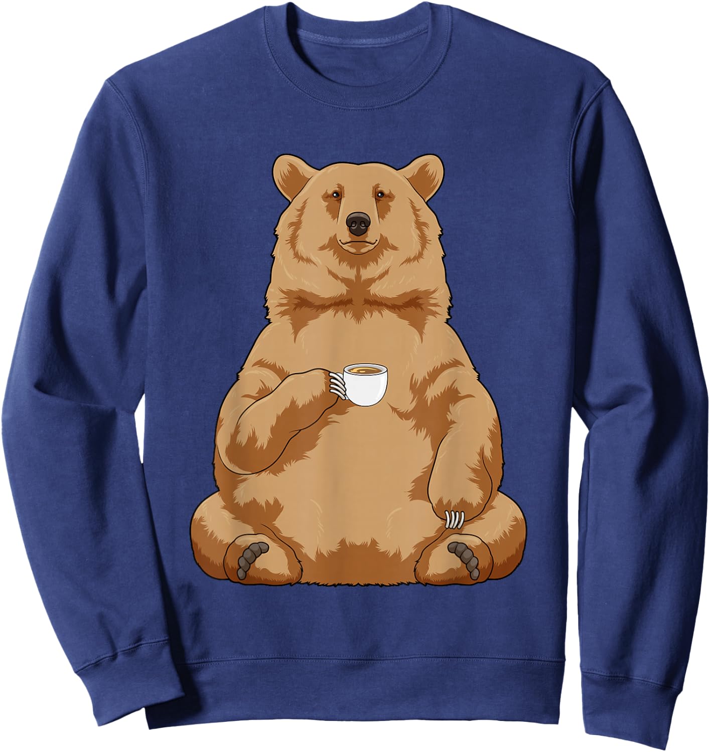 Bear Coffee Mug Sweatshirt - Sweatshirt | Navy