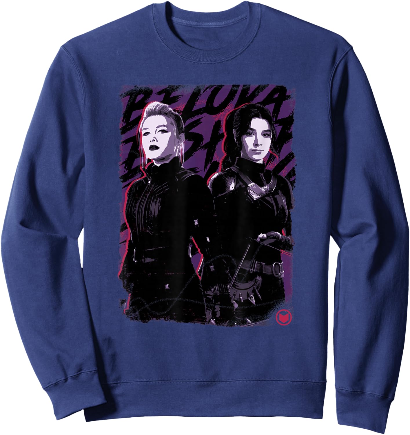 Marvel Hawkeye Yelena and Hailee Portrait Sweatshirt - Sweatshirt | Navy