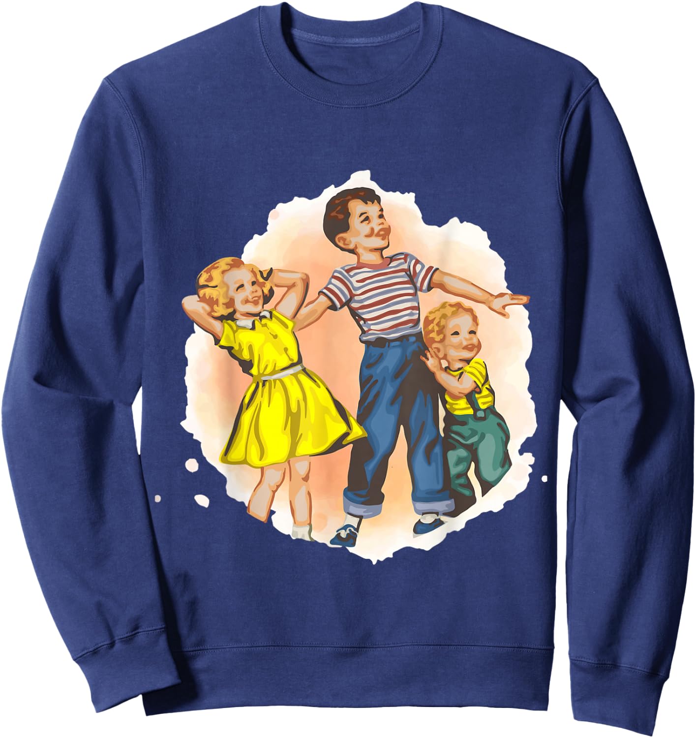 Dick and Jane with Baby Sweatshirt - Sweatshirt | Navy
