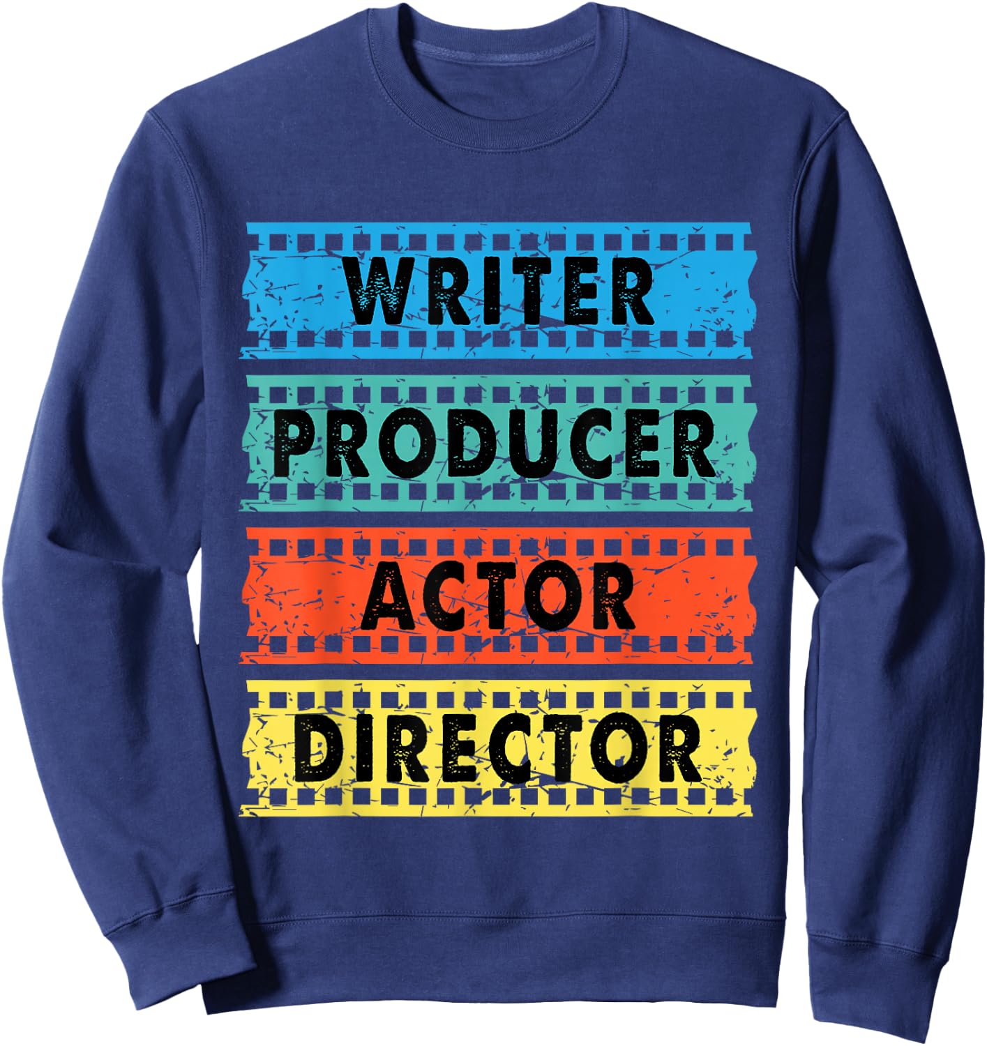 Writer Producer Actor Director - Movie Filmmaker Filmmaking Small Sweatshirt - Sweatshirt | Navy