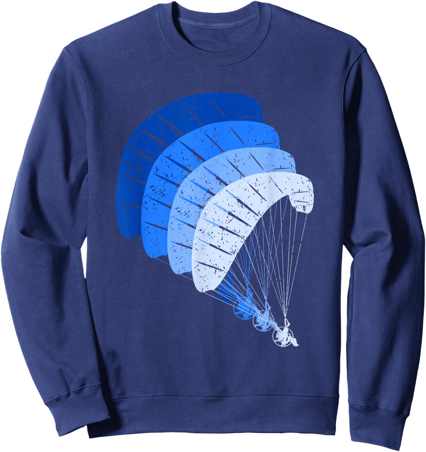 Vintage Powered Paragliding Shirt Paramotor Paraglider Sweatshirt - Sweatshirt | Navy