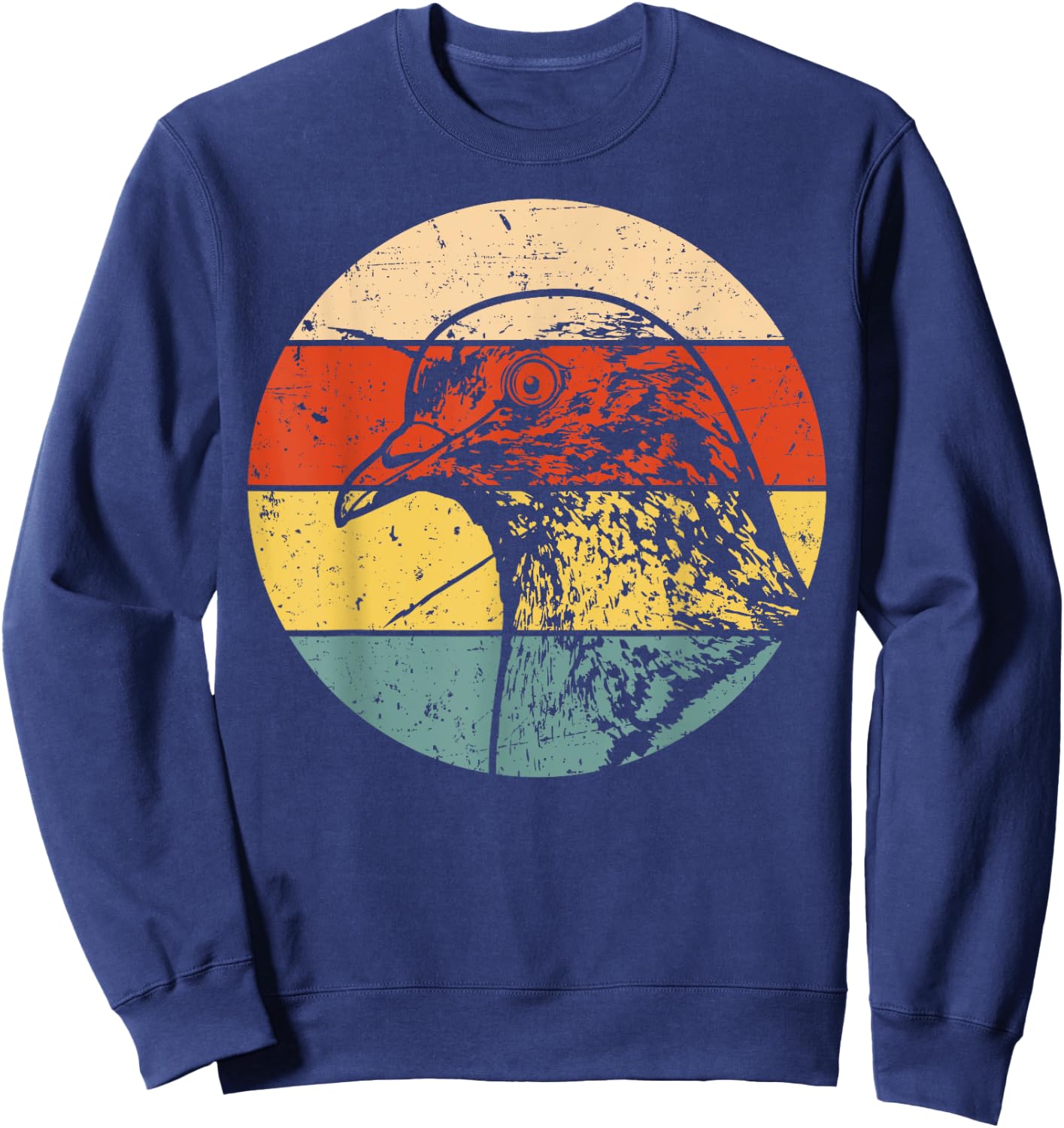 Cool Pigeon Women Pigeon Racing Homing Vintage 80s Sweatshirt - Sweatshirt | Navy