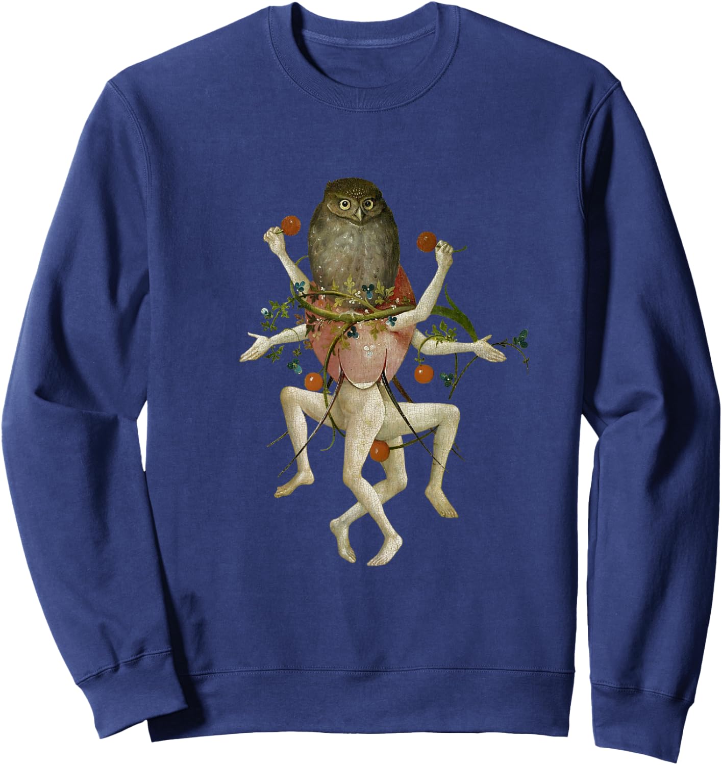 Hieronymus Bosch The Garden of Earthly Delights Owl Sweatshirt - Sweatshirt | Navy