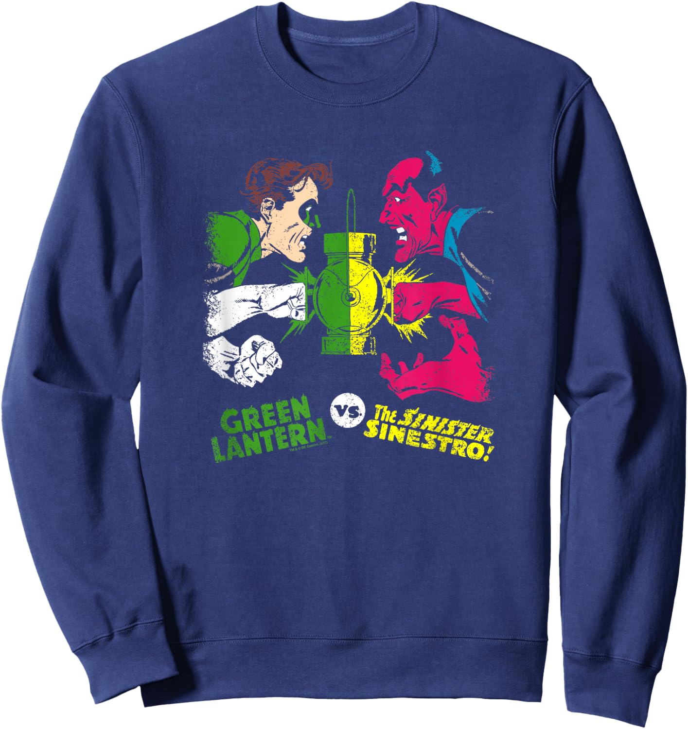 Green Lantern vs Sinestro T Shirt Sweatshirt - Sweatshirt | Navy
