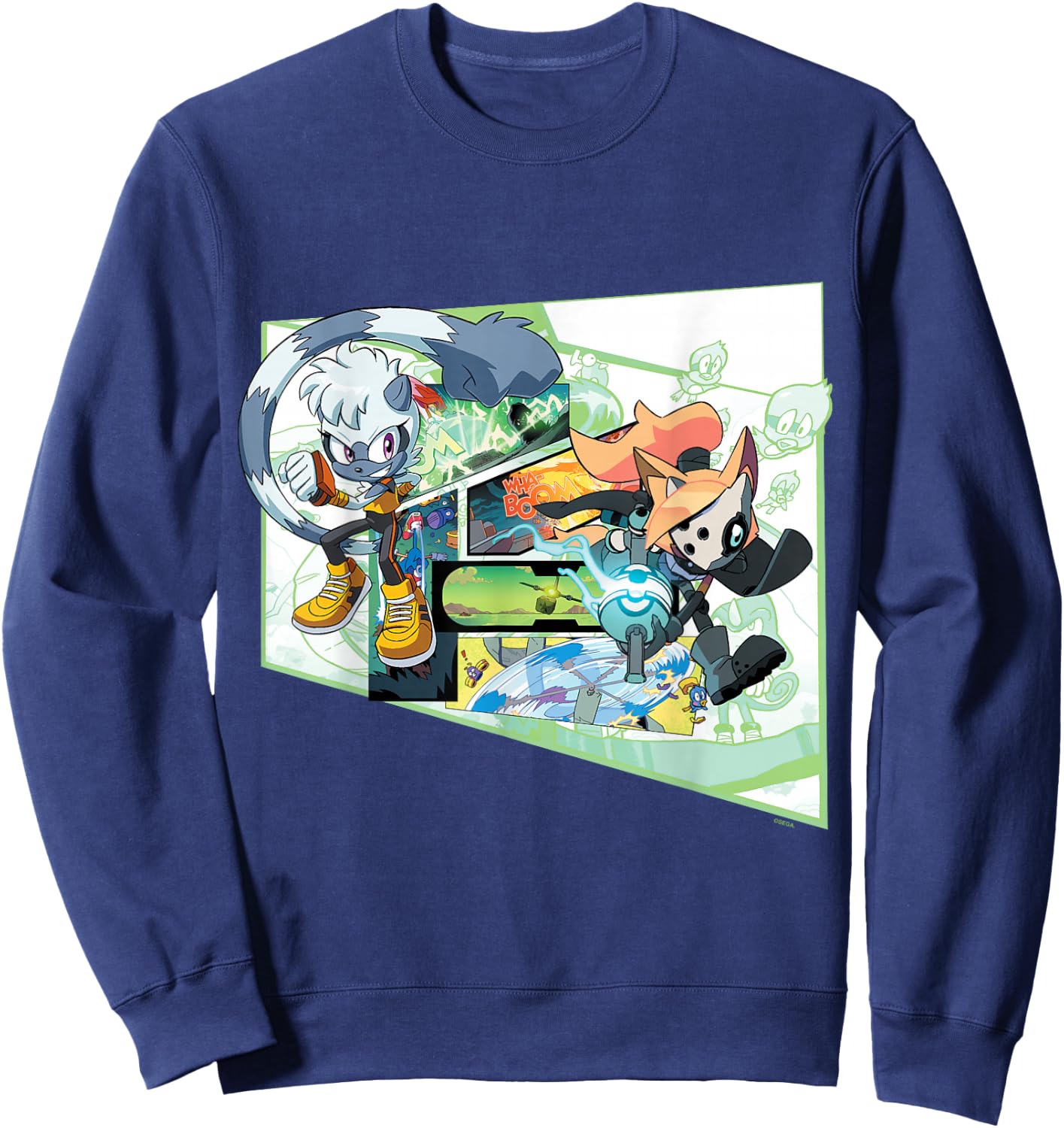 Sonic the Hedgehog Tangle & Whisper Comic Sweatshirt - Sweatshirt | Navy