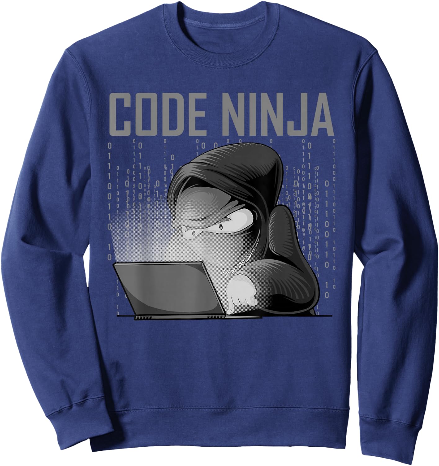 Cool Computer Programmer Art Women Web Coding Geek Sweatshirt - Sweatshirt | Navy