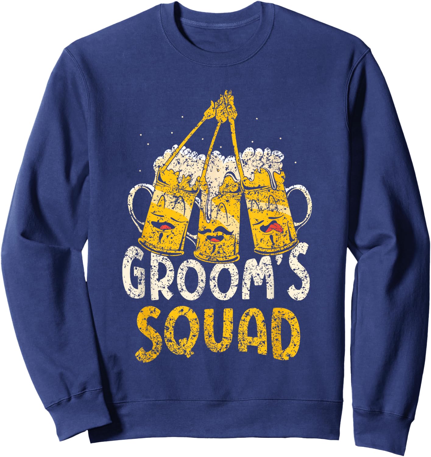Groom's Squad Groom Party Bride Bachelor Team Sweatshirt - Sweatshirt | Navy