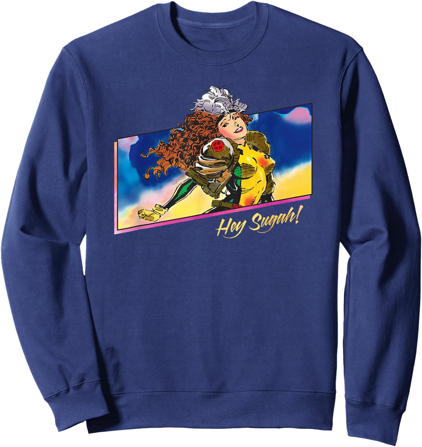 Marvel X-Men Rogue Hey Sugah! 90s Sweatshirt - Sweatshirt | Navy