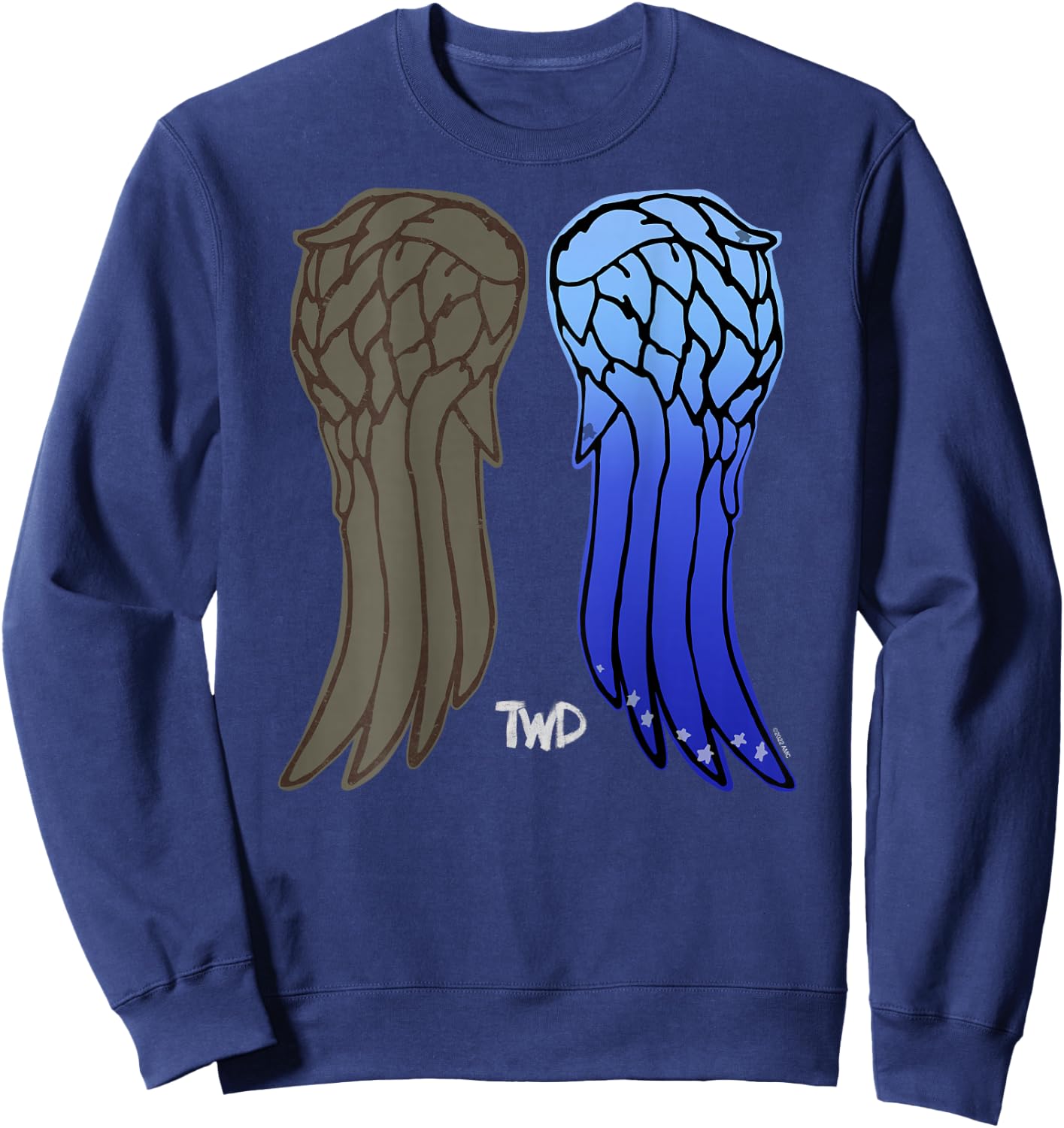 The Walking Dead Daryl Dixon New Wings Small Sweatshirt - Sweatshirt | Navy