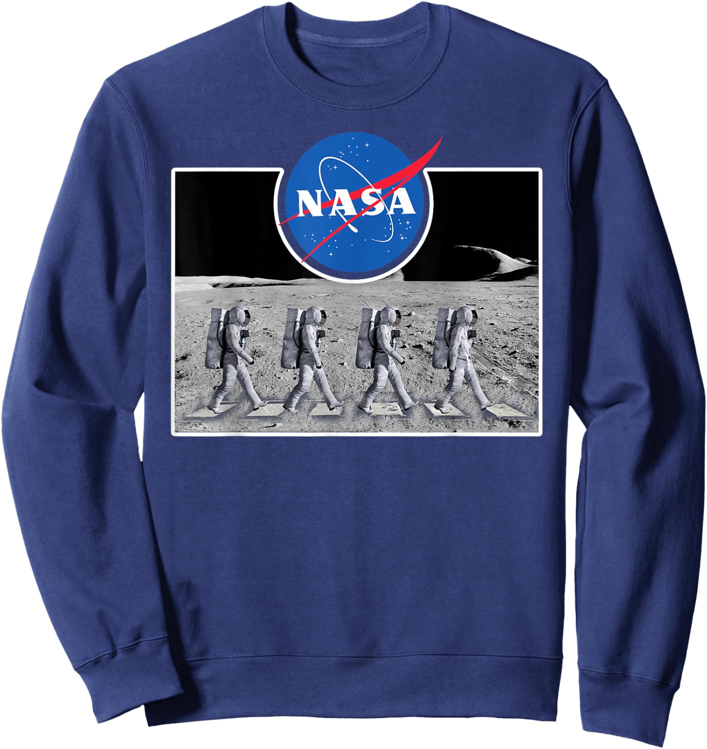 The Official Abbey Astronaut Moon Crossing NASA Sweatshirt - Sweatshirt | Navy
