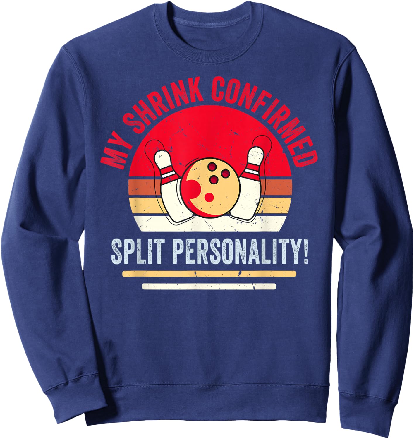 Bowler - My Shrink Confirmed - Split Personality Sweatshirt - Sweatshirt | Navy