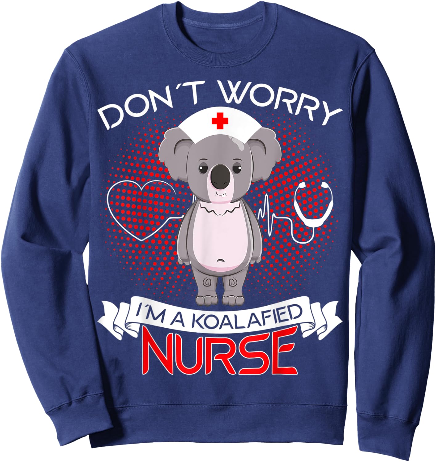 Koalafied Nurse Koala Bear Costume Sweatshirt - Sweatshirt | Navy