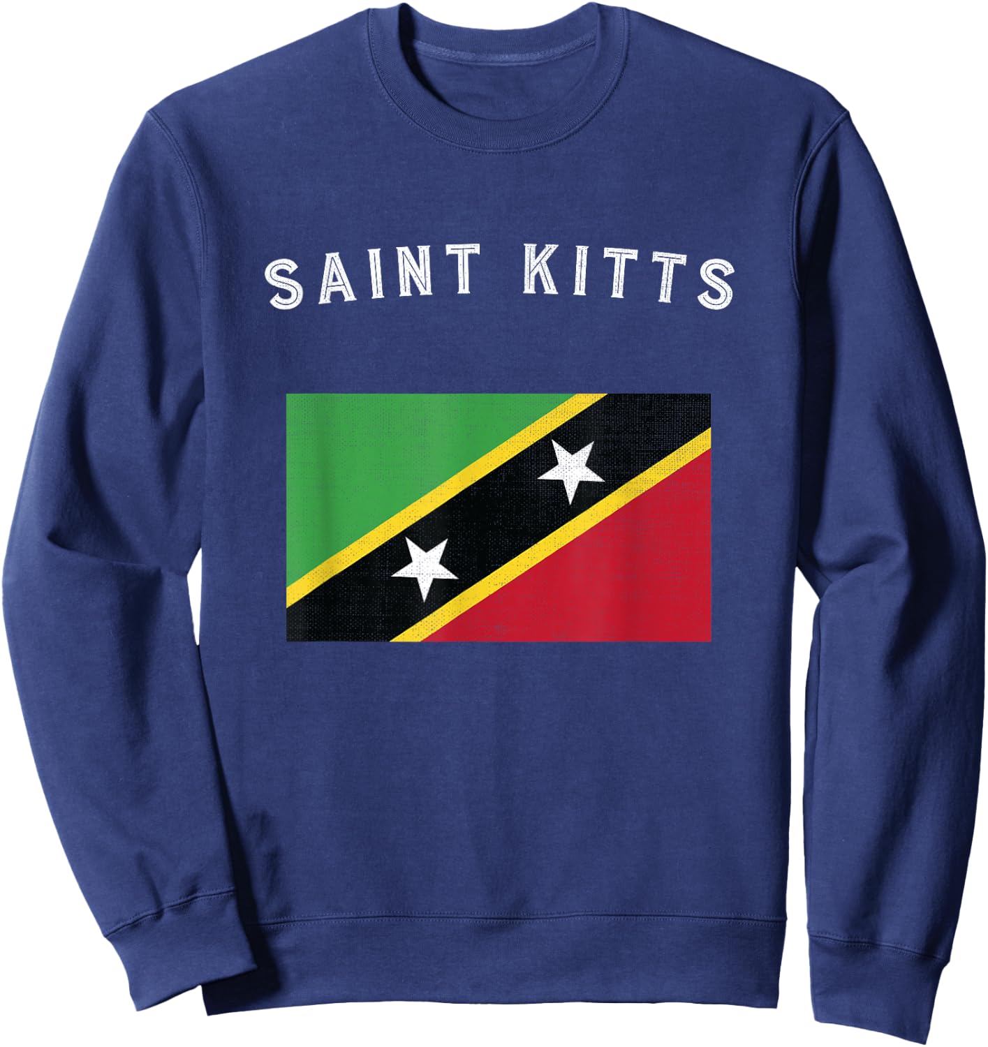Saint Kitts Flag Sweatshirt - Sweatshirt | Navy