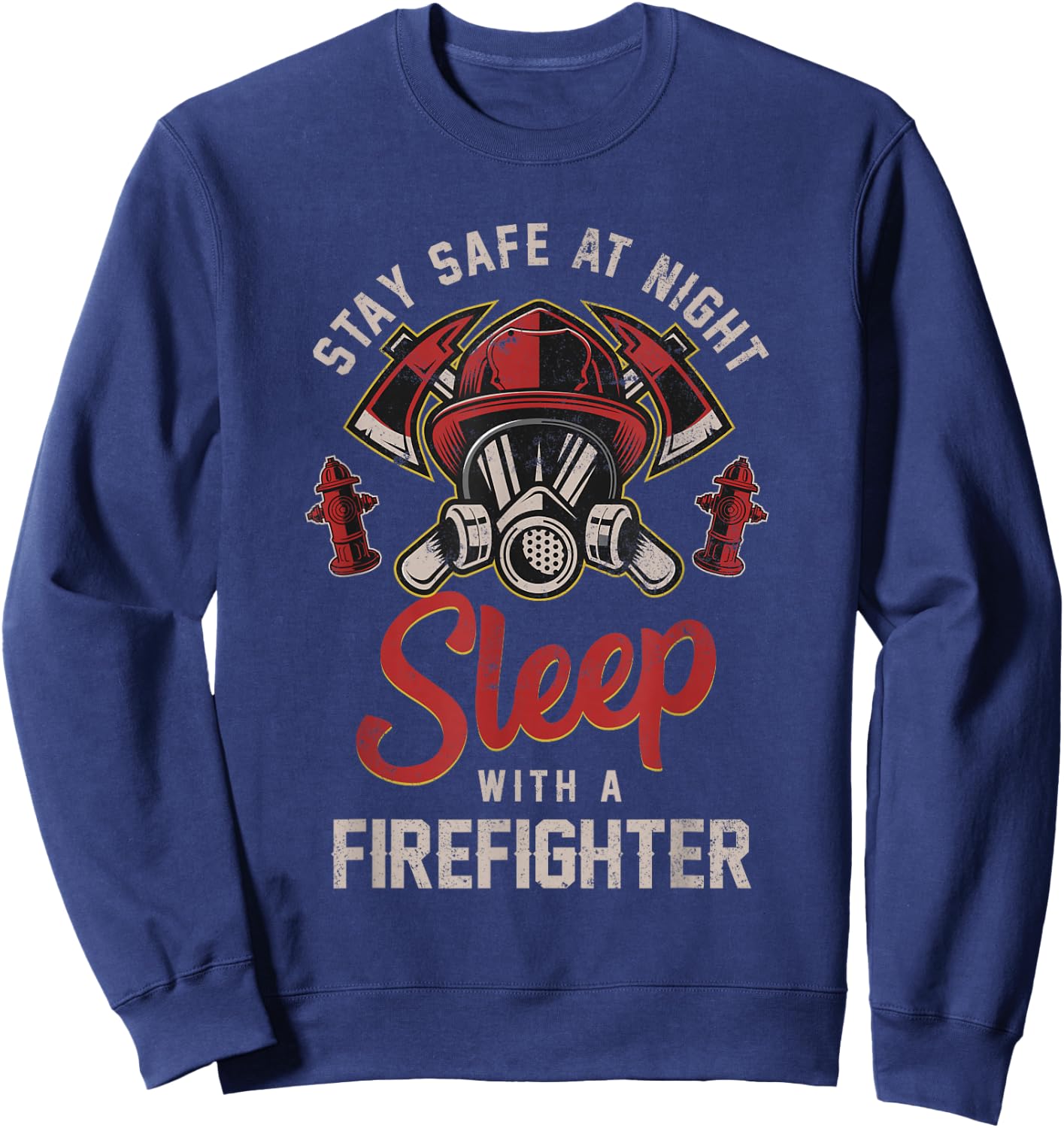 Save yourself at night with a firefighter Sweatshirt - Sweatshirt | Navy