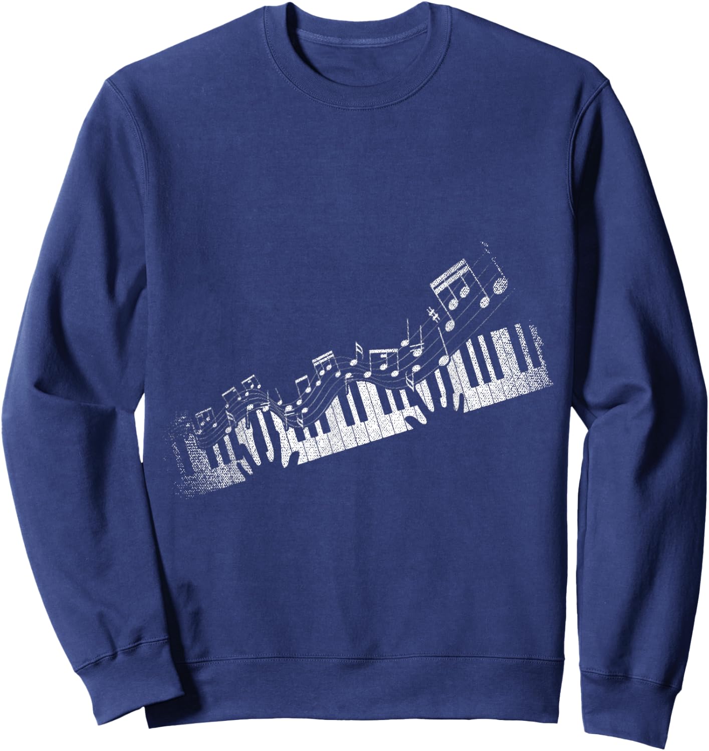 Sheet Music Piano Lovers Pianist Piano Sweatshirt - Sweatshirt | Navy
